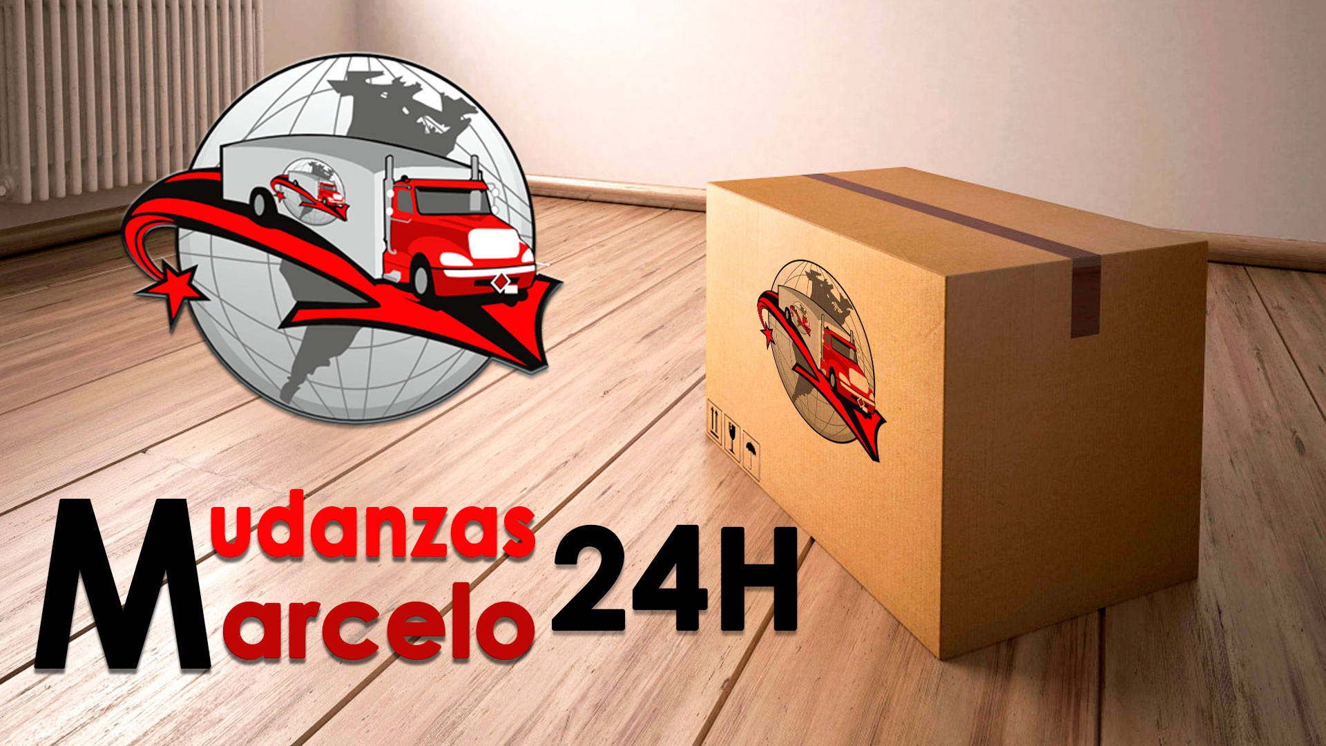 slide caja logo mudanzas marcelo 24h